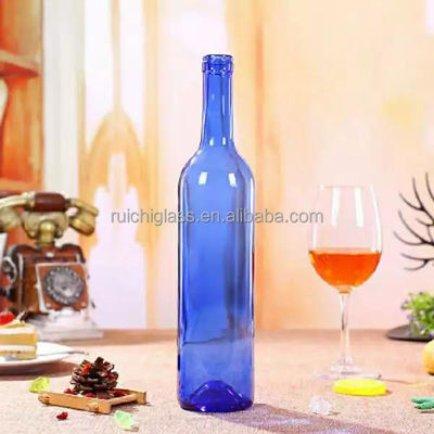 500ml 750ml Recyclable Glass Wine Bottles With Cork In Super Flint Glass
